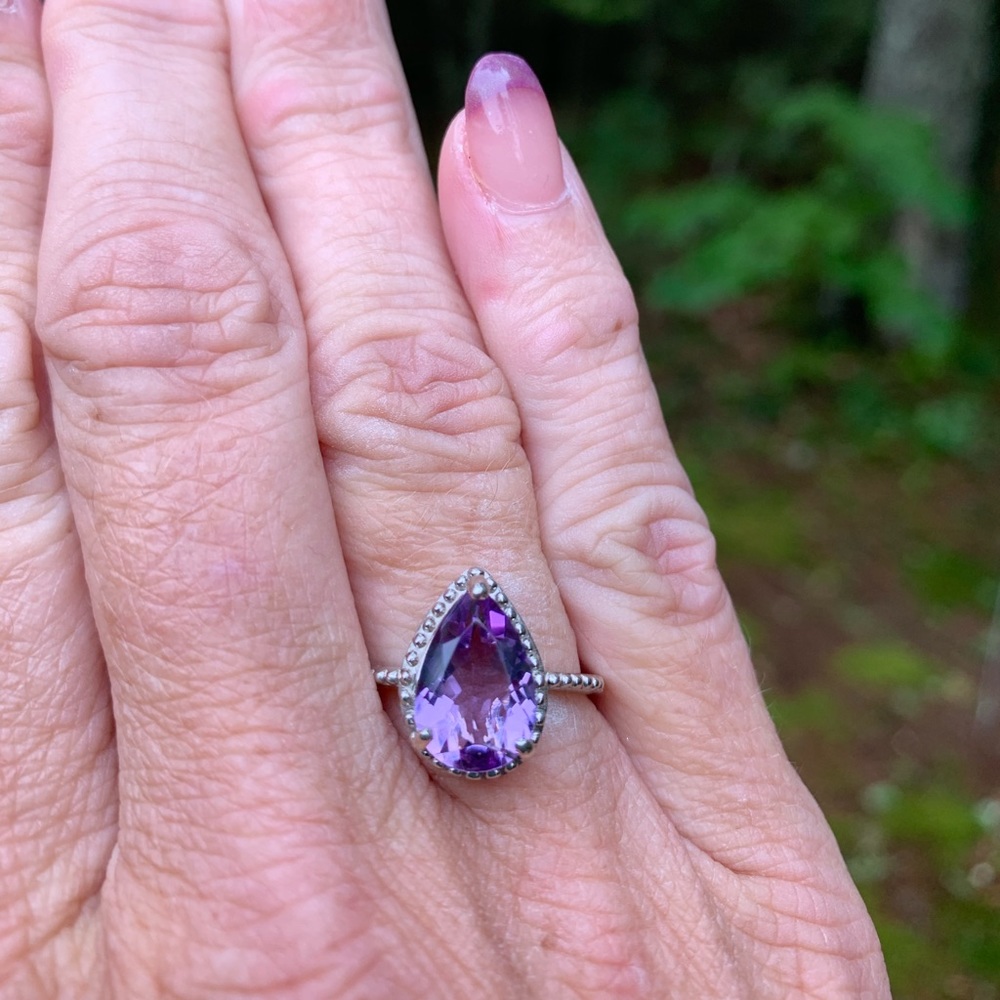Rose De France Amethyst Ring